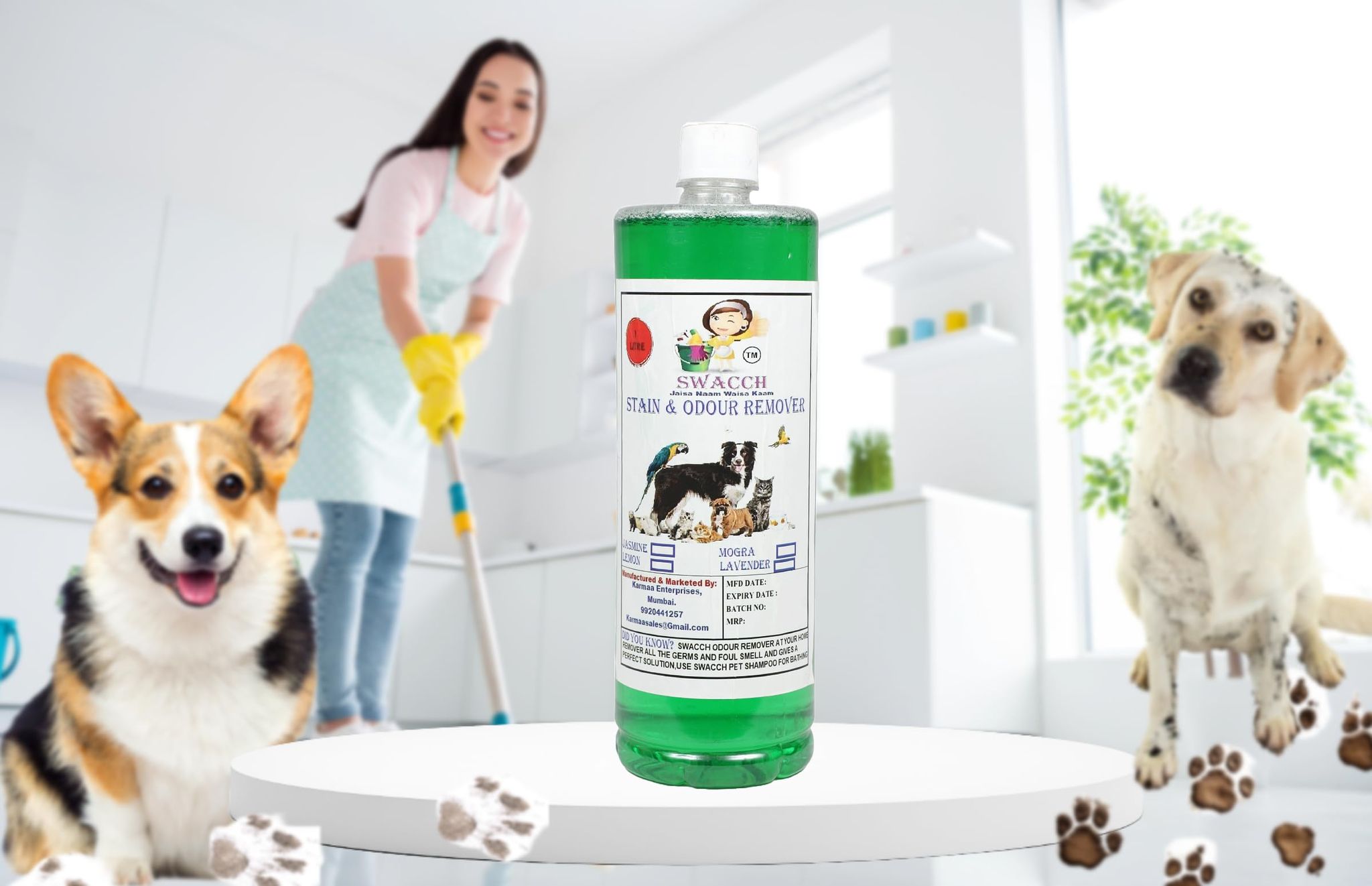 Sacch STAIN & ODOUR REMOVER (1 Litre) Mogra