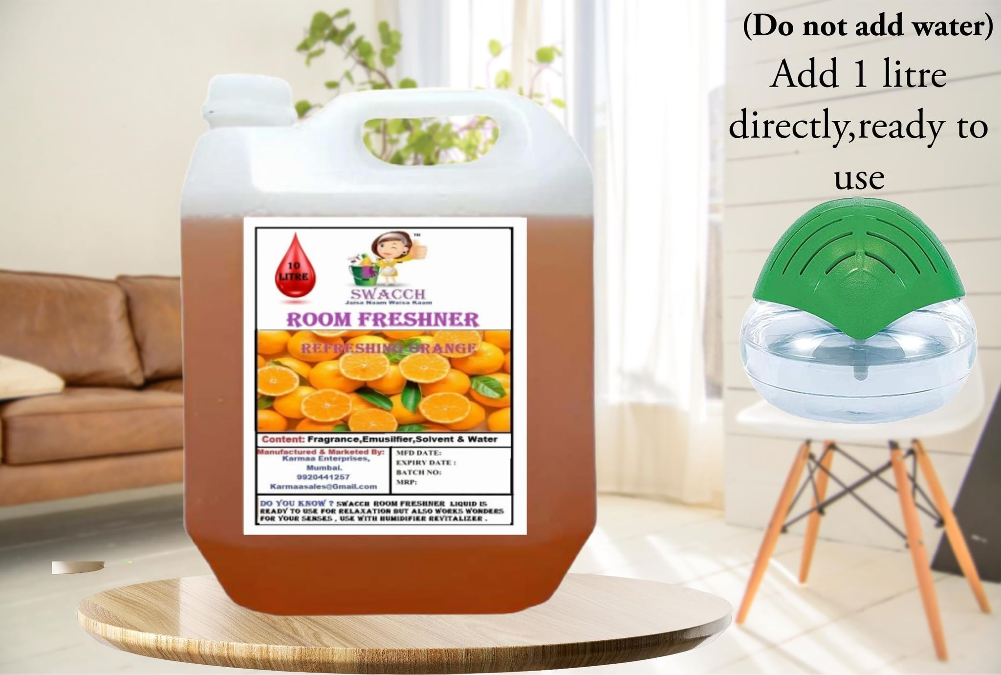 Swacch Room Freshner (10 Litre) Orange