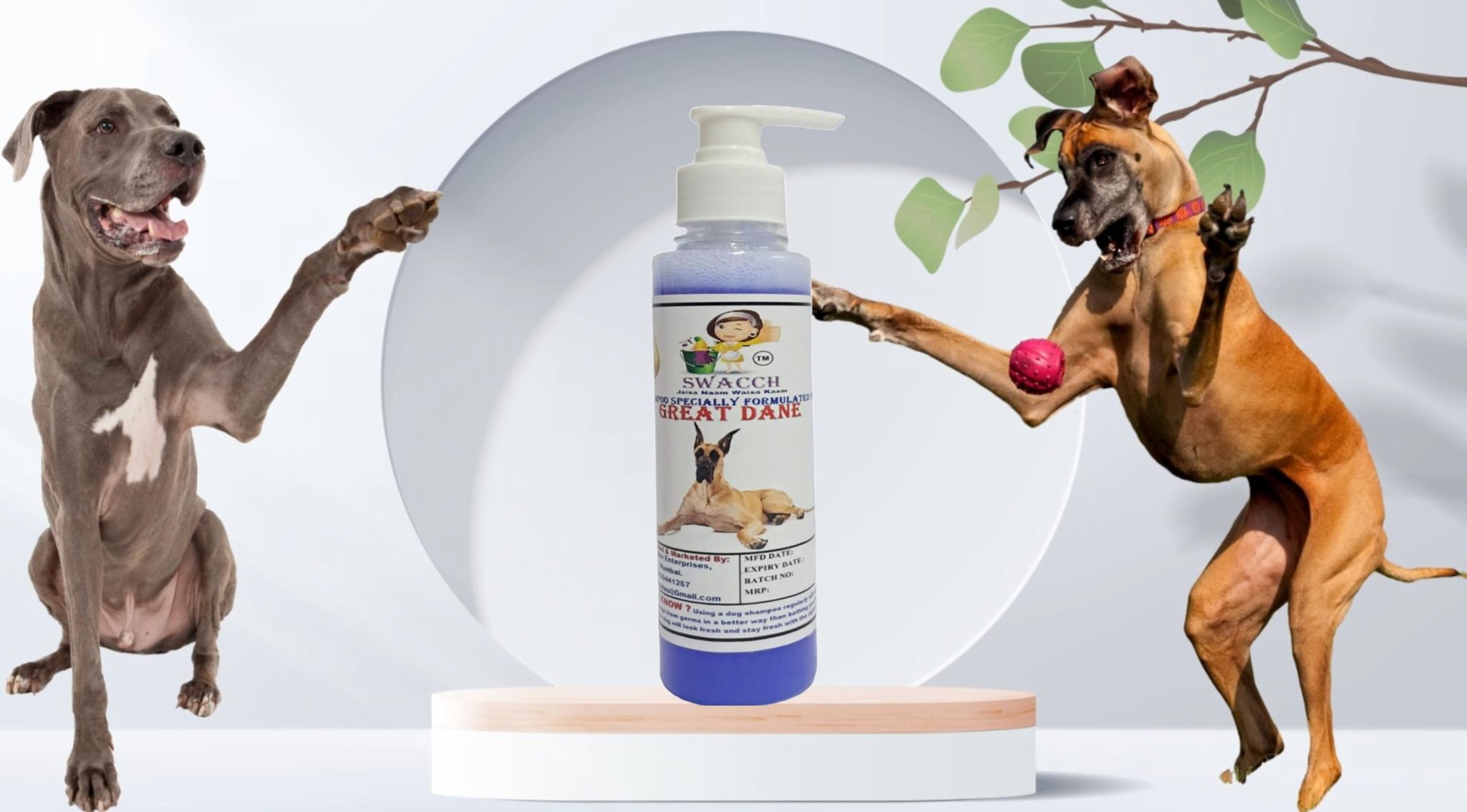 SWACCH Premium Shampoo for Great DANE (200ML) Lavender