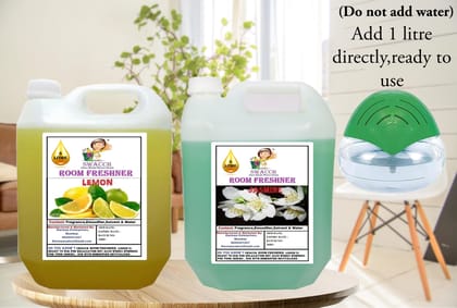 Swacch Room Freshner (5 Litre) (Pack of 2) Lemon & Jasmine Swacch Room Freshner (5 Litre) (Pack of 2) Lemon & Jasmine