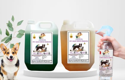 Swacch PET Aqua Odour Remover (5 Litre) (Pack of 2) Mogra & Lavender