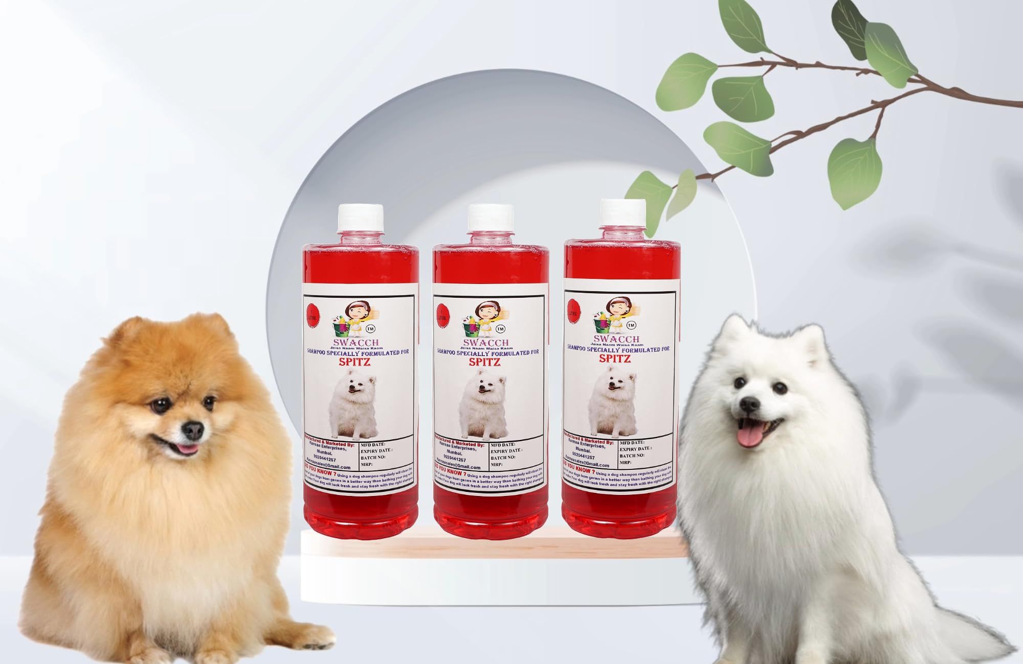 Shampoo Specially Formulated for Strawberry (Spitz 3 Litre)