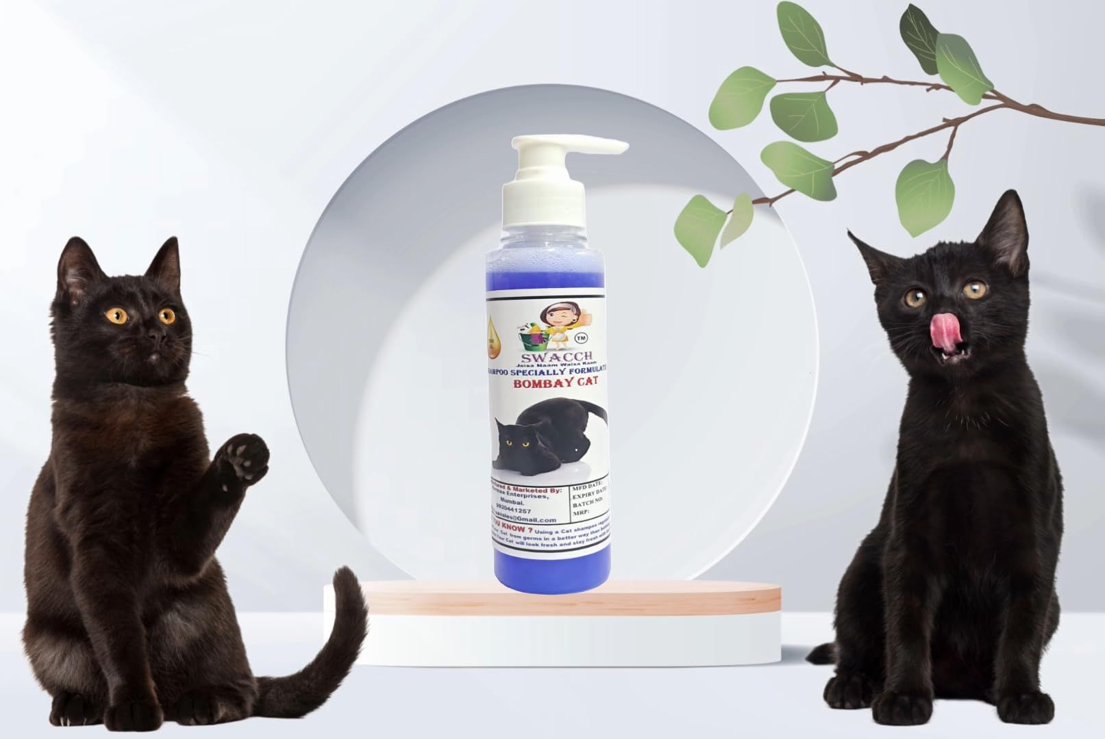SWACCH Premium Shampoo for Bombay CAT (200ML) Lavender