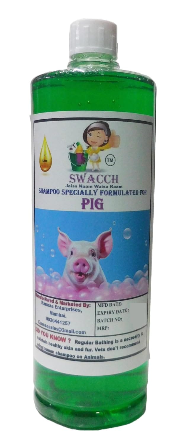 Swacch Shampoo Specially Formulated for Pig (1 Litre) Neem Alovera