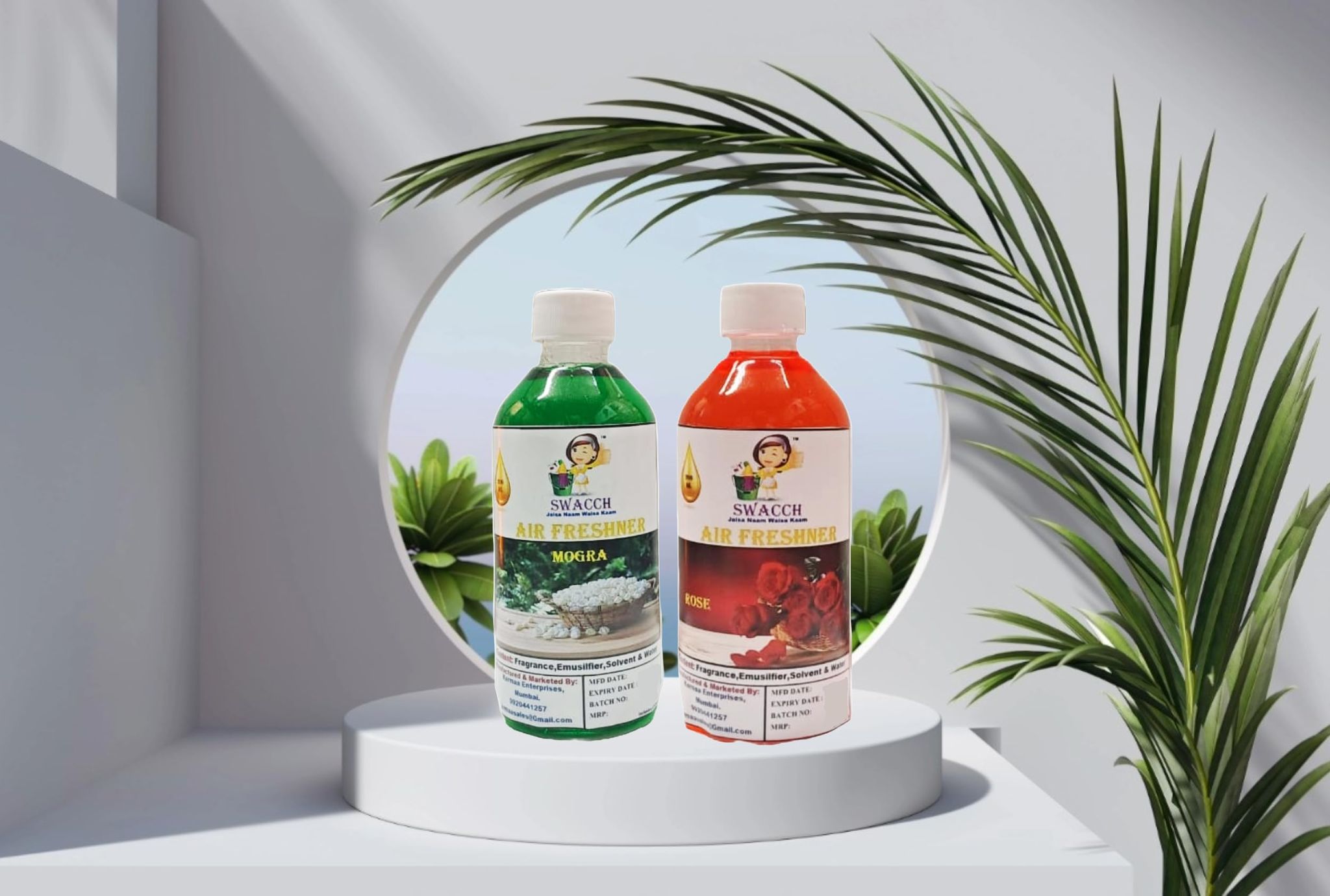 Swacch Air Freshner (200ml) (Combo Pack of 2) Mogra & Rose