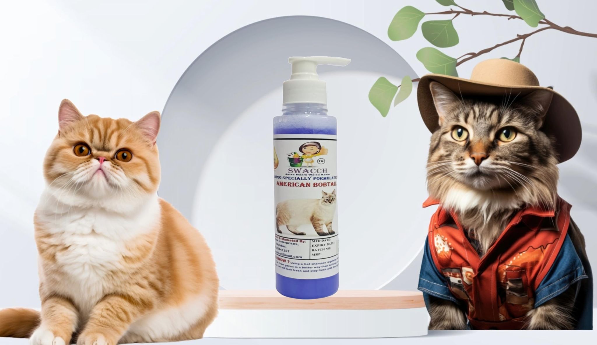 SWACCH Premium Shampoo for American Bobtail (200ML) Lavender