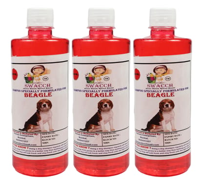 Swacch Shampoo Specially Formulated for Beagle (500ml) (Combo Pack of 3) Jasmine Swacch Shampoo Specially Formulated for Beagle (500ml) (Combo Pack of 3) Jasmine