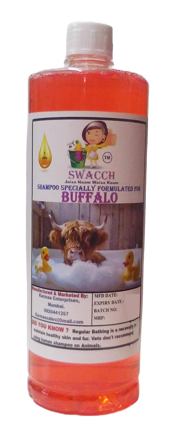 Swacch Shampoo Specially Formulated for Buffalo (1 Litre) Jasmine