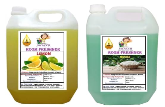 Swacch Room Freshner (5 Litre) (Pack of 2) Lemon & Mogra