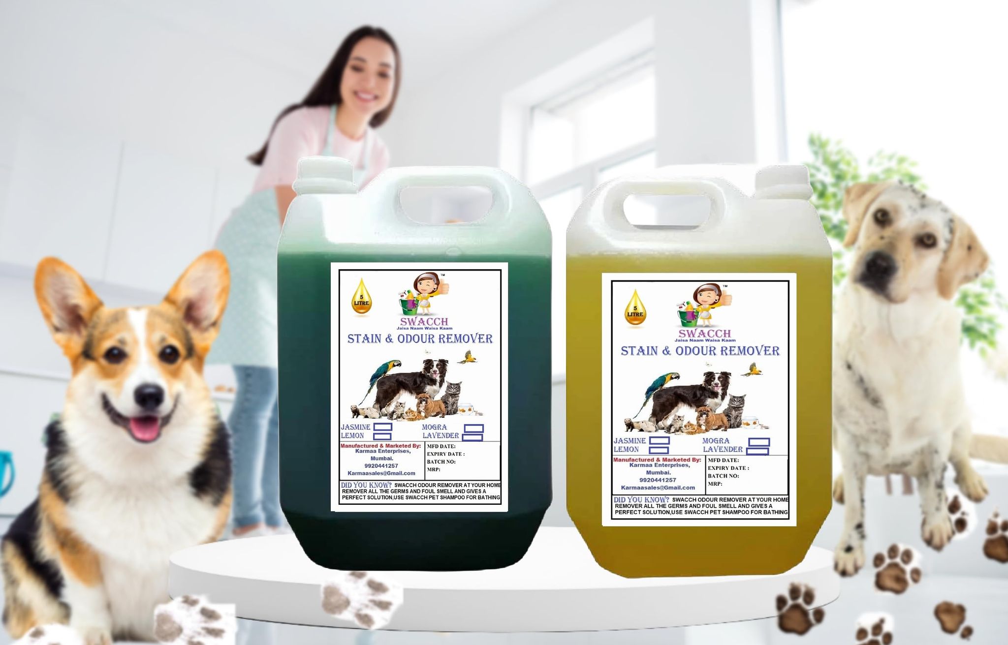 STAIN & ODOUR REMOVER COMBO 5 LITRE (PACK OF 2) JASMINE LEMON