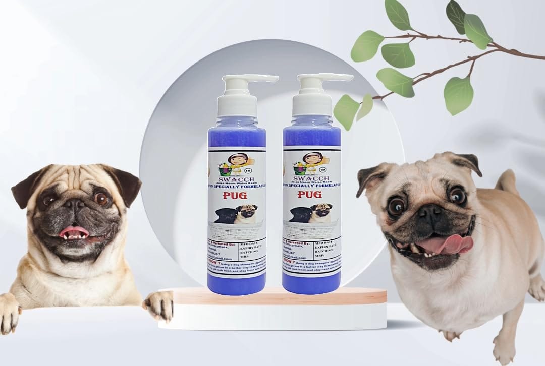 SWACCH Premium Shampoo for Pug (200ML) (Pack of 2) Lavender
