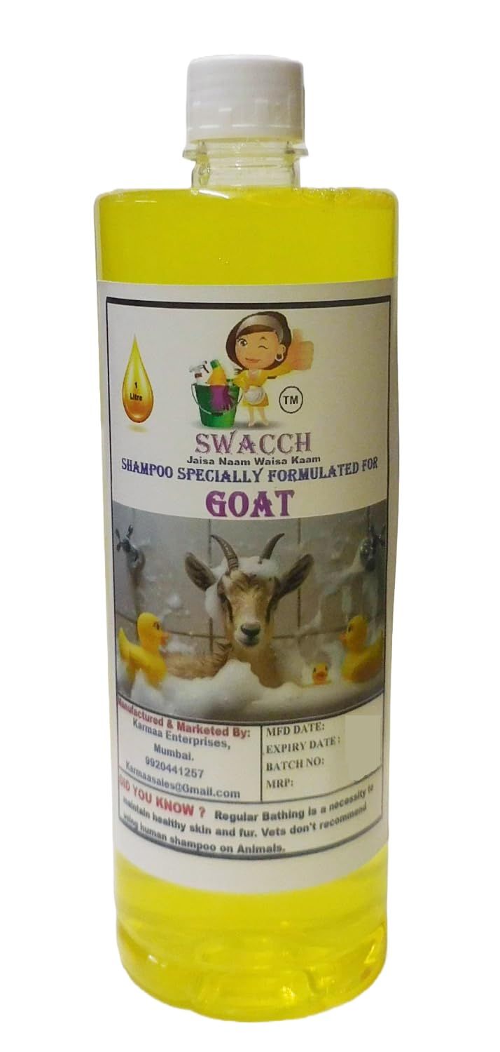Swacch Shampoo Specially Formulated for Goat (1 Litre) Lemon