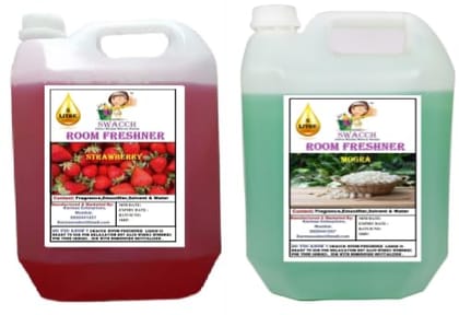 Swacch Room Freshner (5 Litre) (Pack of 2) Strawberry & Mogra Swacch Room Freshner (5 Litre) (Pack of 2) Strawberry & Mogra