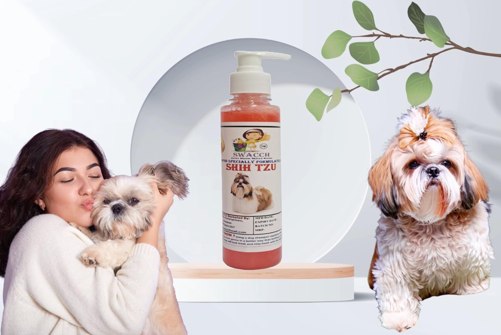 SWACCH Premium Shampoo for Shih TZU (200ML) Strawberry