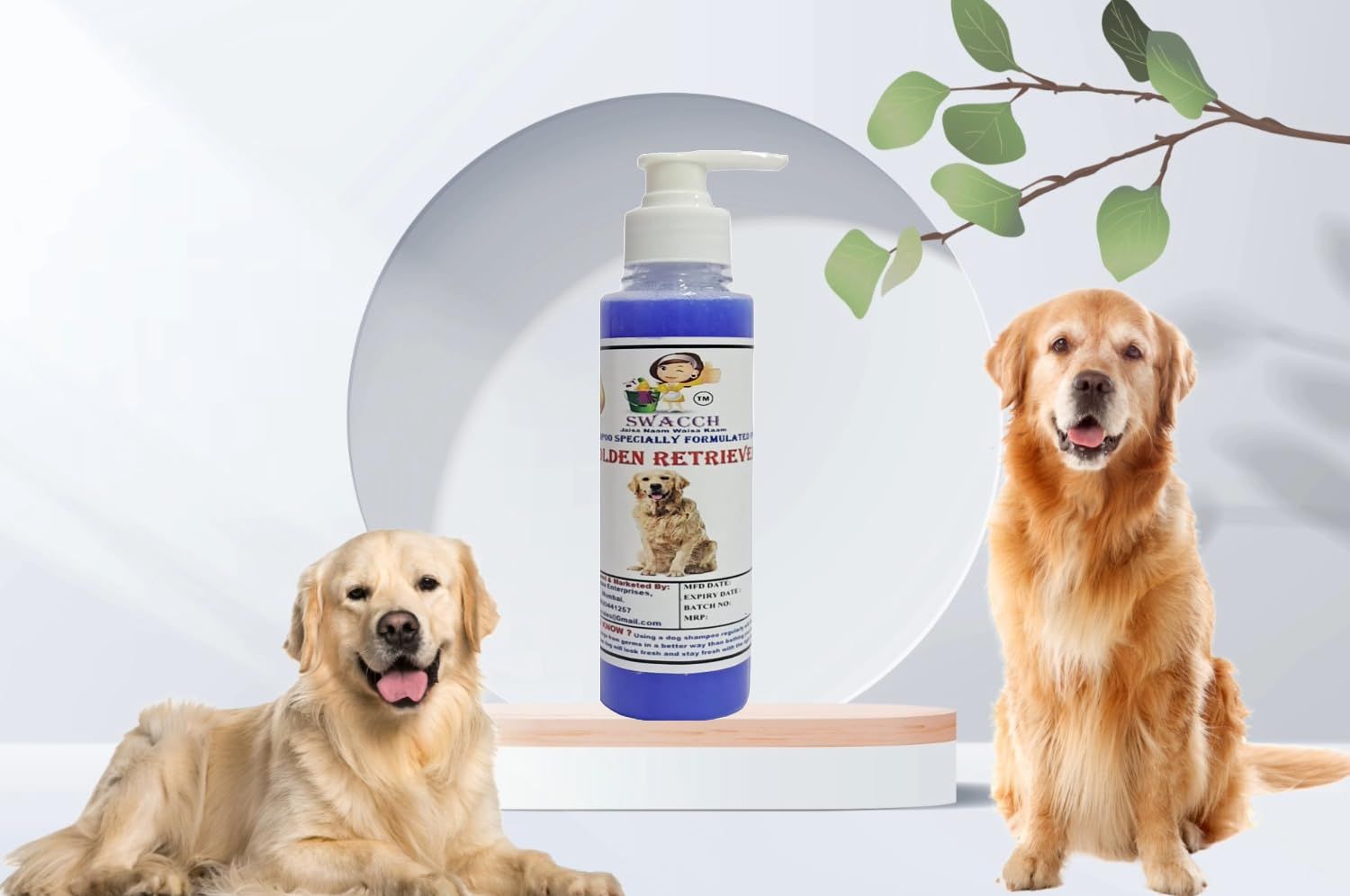 SWACCH Premium Shampoo for Golden Retriever (200ML) Lavender