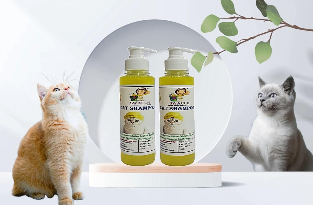 SWACCH Premium Shampoo for CAT (200ML) (Pack of 2) Lemon