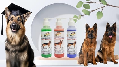SWACCH Premium Shampoo for German Shepherd (200ML) (Combo Pack of 3) NEEM ALOVERA, Jasmine & Lavender SWACCH Premium Shampoo for German Shepherd (200ML) (Combo Pack of 3) NEEM ALOVERA, Jasmine & Lavender