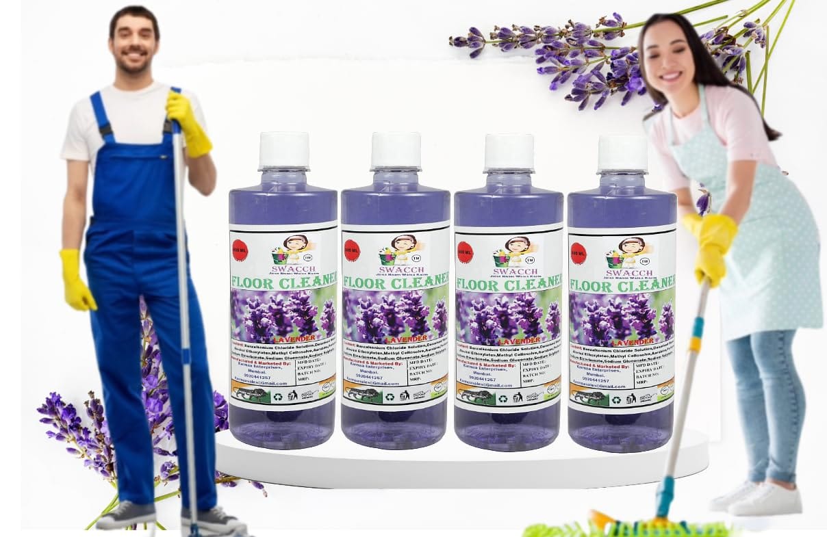 Swacch FLOOR CLEANER (500ML) (Combo Pack of 4) Lavender