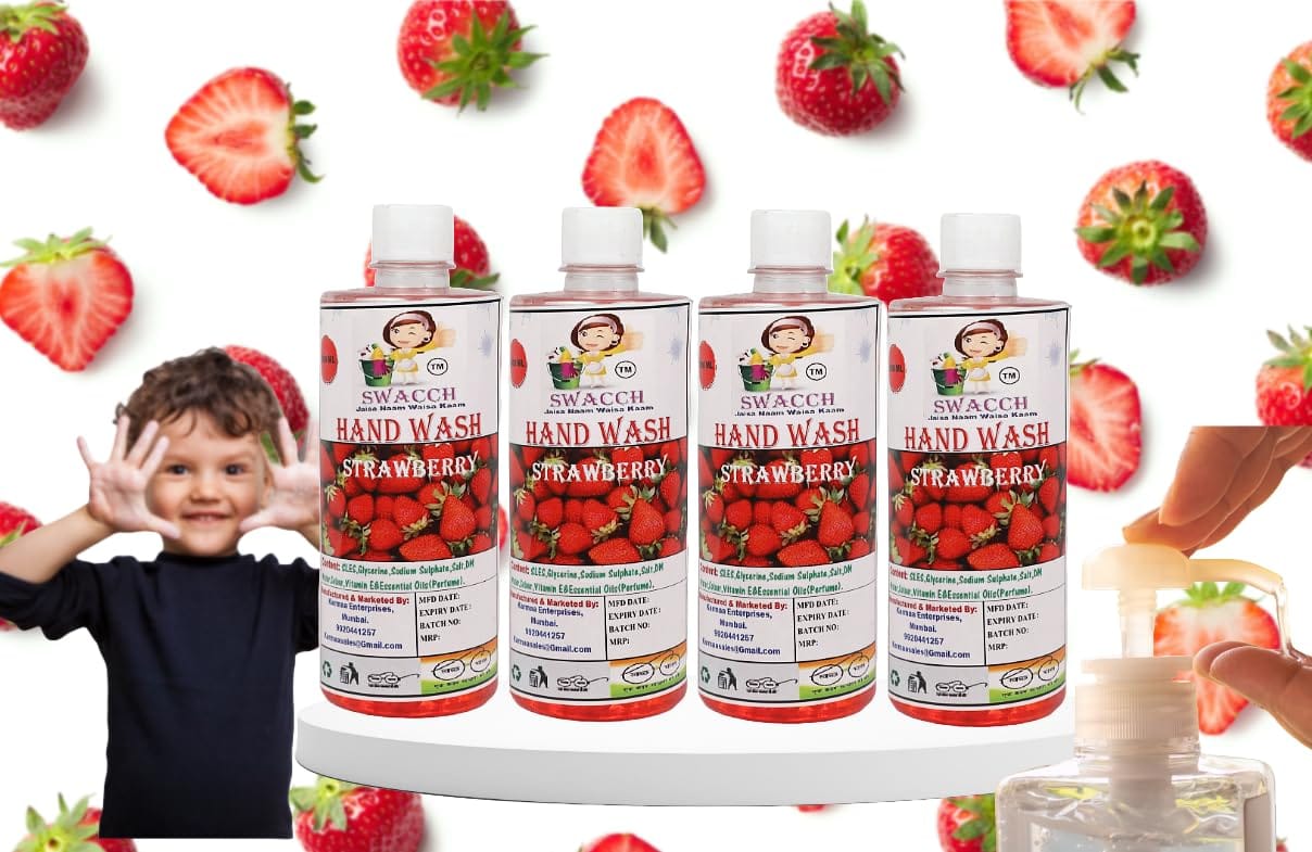 Swacch Hand Wash (500ML) (Pack of 4) Strawberry