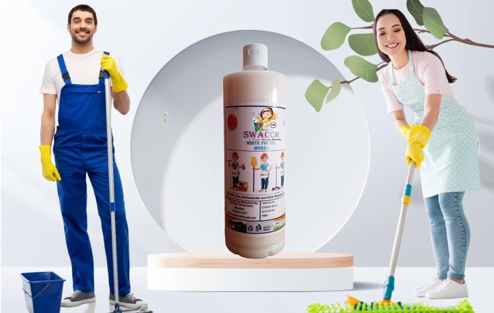 Swacch White Phenyl (1 Litre) Mogra