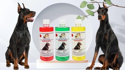 SWACCH Shampoo Specially FORMULATED for Doberman (500ML) (Combo Pack of 3) Strawberry, Lemon, NEEM ALOVERA