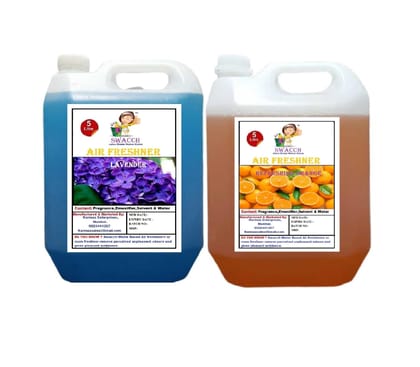 Swacch Air Freshner (5 Litre) (Pack of 2) Lavender, Orange