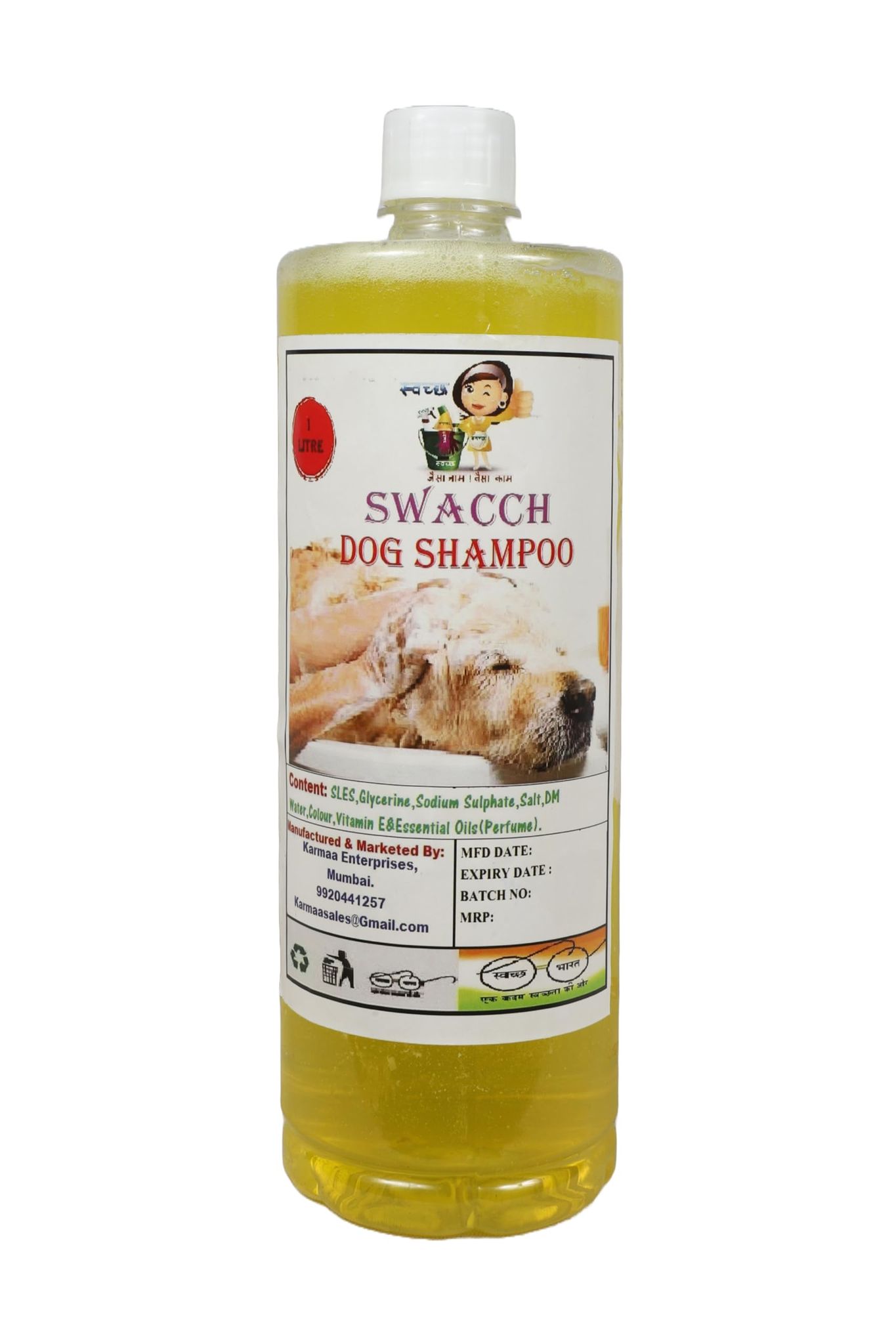 SWACCH Dog Shampoo Lemon (1 Litre)