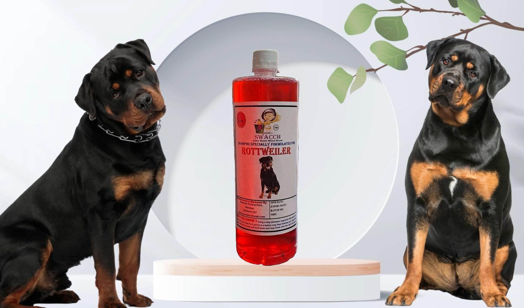 Swacch Shampoo Specially Formulated for Rottweiler (1 Litre) Jasmine