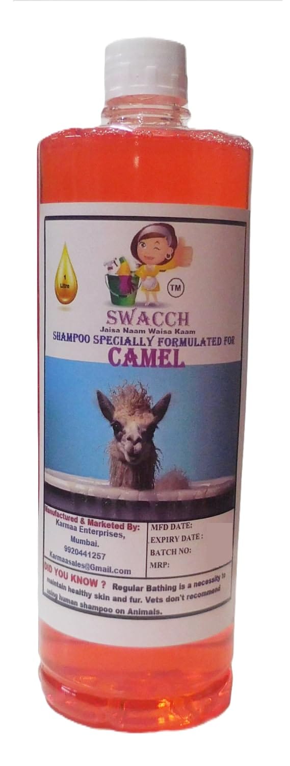 Swacch Shampoo Specially Formulated for Camel (1 Litre) Jasmine