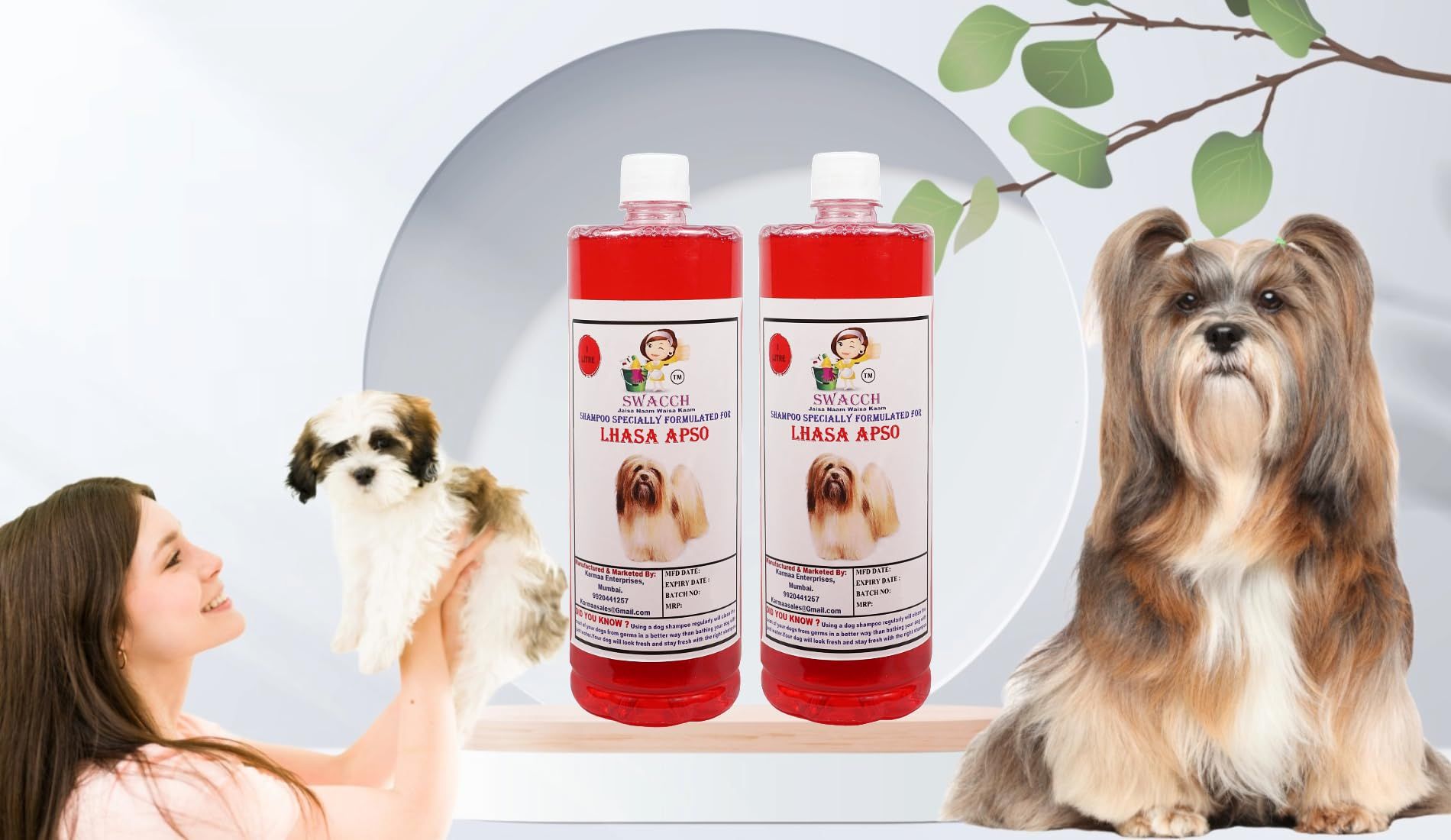 Shampoo Specially Formulated for Strawberry (Lhasa APSO 2 Litre)