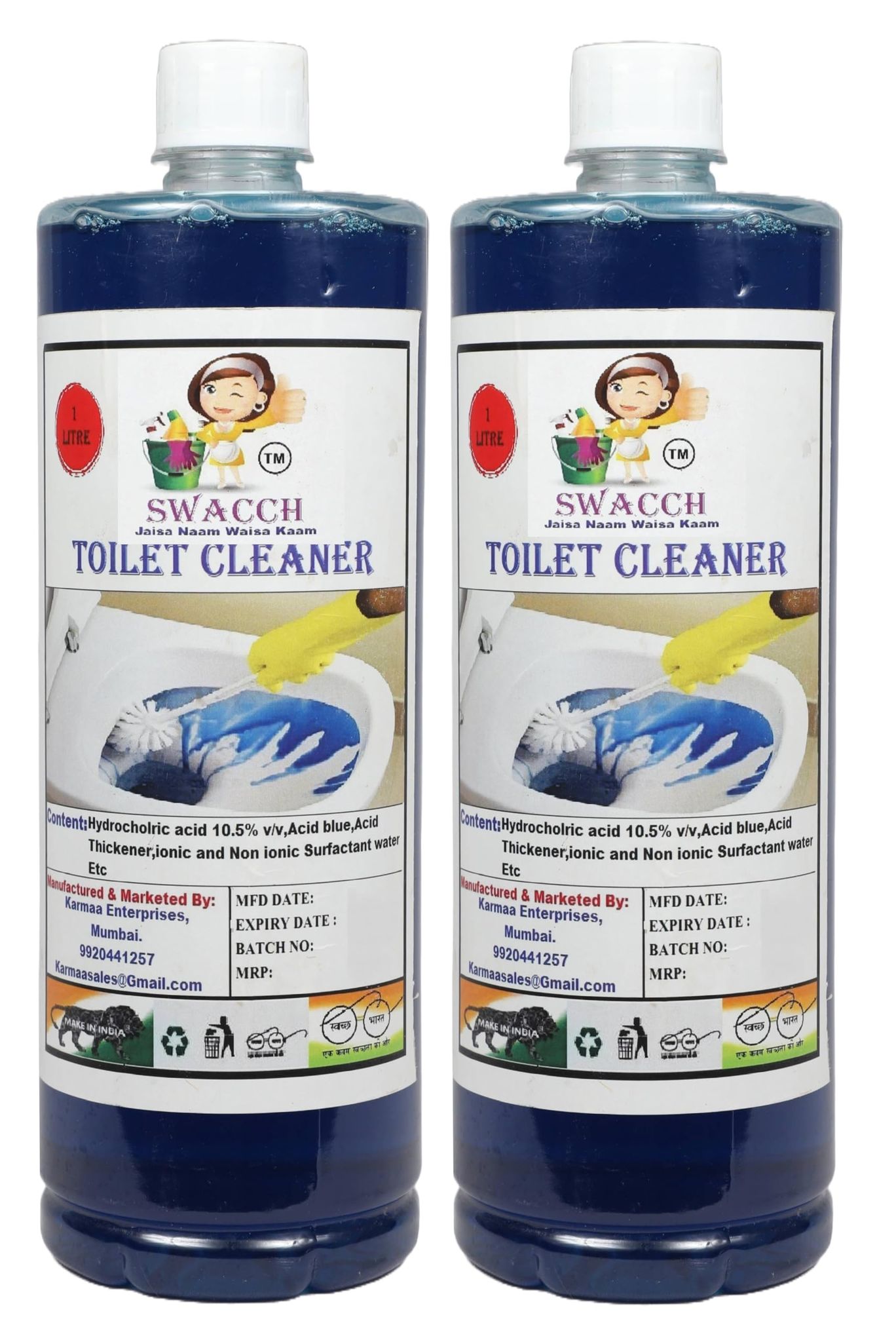 BUY 1 GET 1 FREE TOILET CLEANER (1 LITRE) (PACK OF 2)