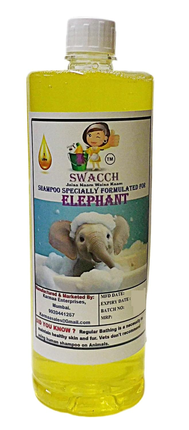 Swacch Shampoo Specially Formulated for Elephant (1 Litre) Lemon