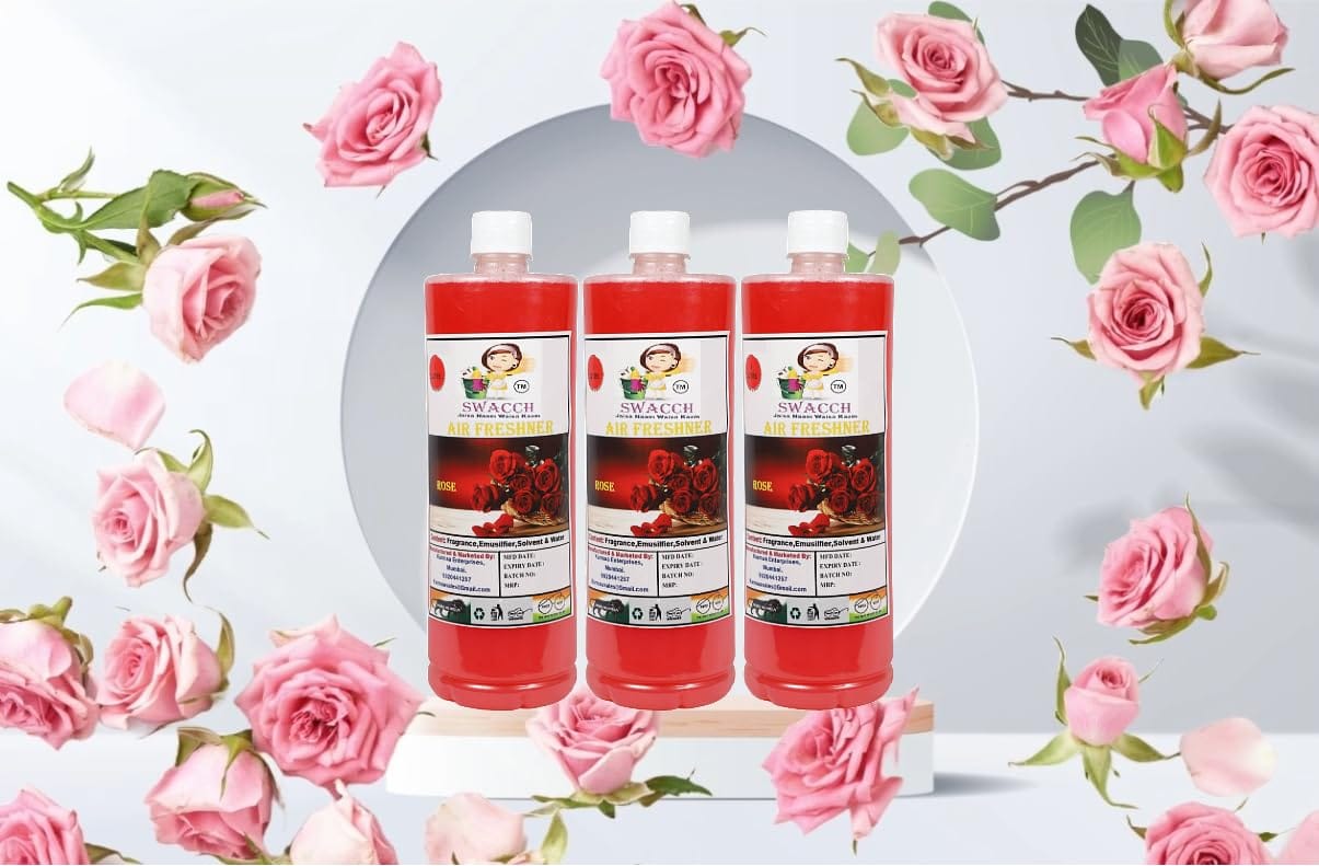 Swacch AIR FRESHNER (1 Litre) (Pack of 3) Rose