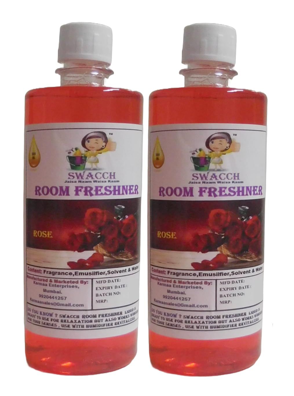 Swacch Room Freshner (500ml) (Pack of 2) Rose