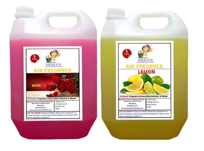 Swacch Air Freshner (5 Litre) (Pack of 2) Rose & Lemon
