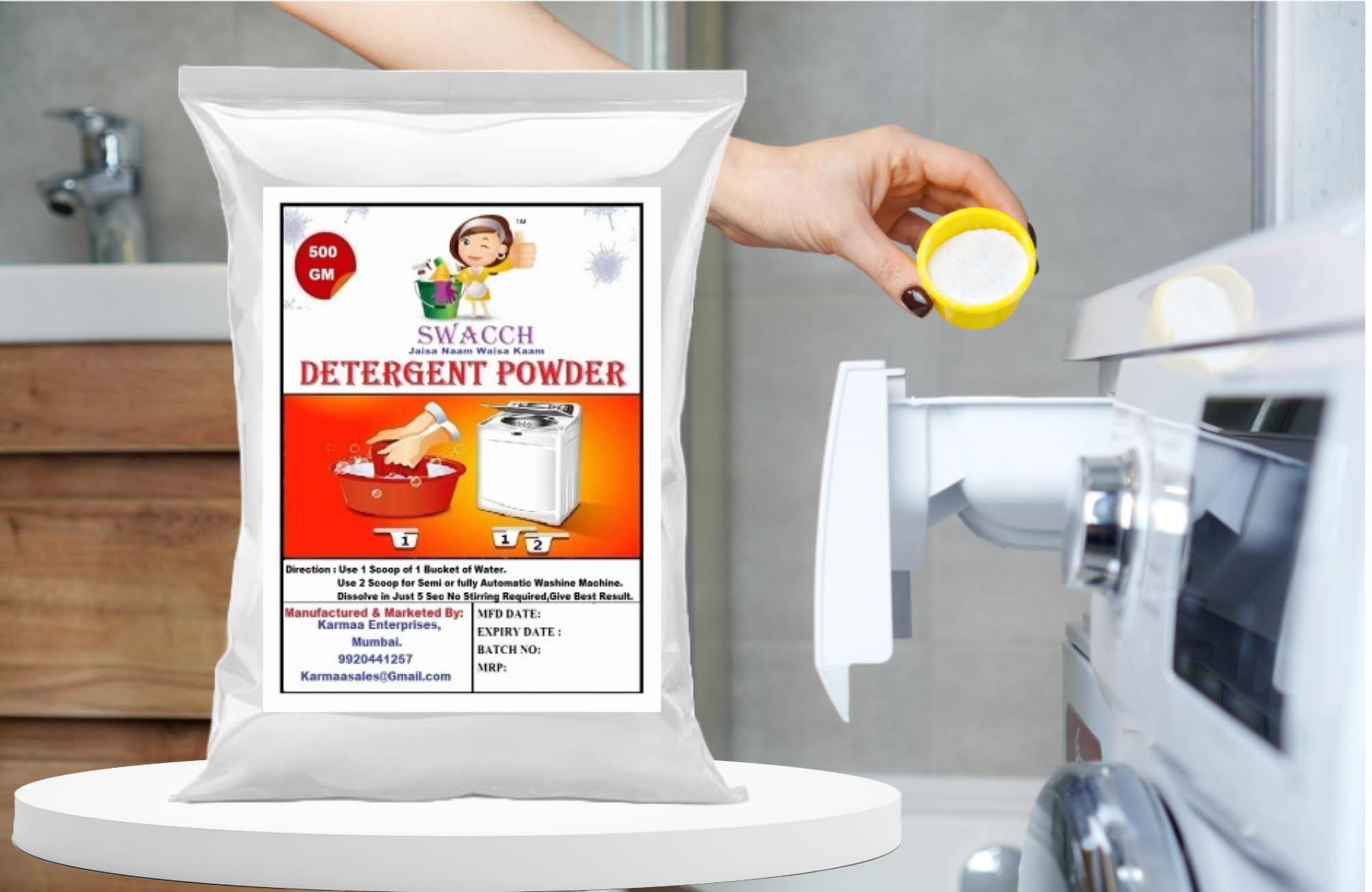 Swacch Detergent Powder High foam 5 KG