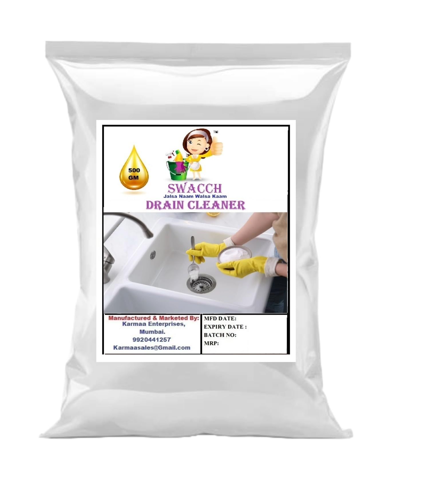 Swacch Drain Cleaner (500gm)