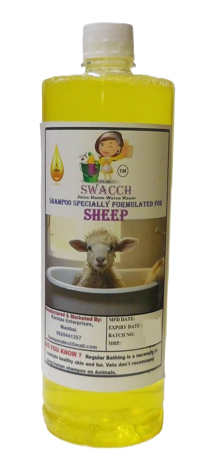 Swacch Shampoo Specially Formulated for Sheep (1 Litre) Lemon