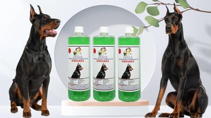 Swacch Shampoo Specially Formulated for Doberman (1 Litre) (Pack of 3) Neem Alovera