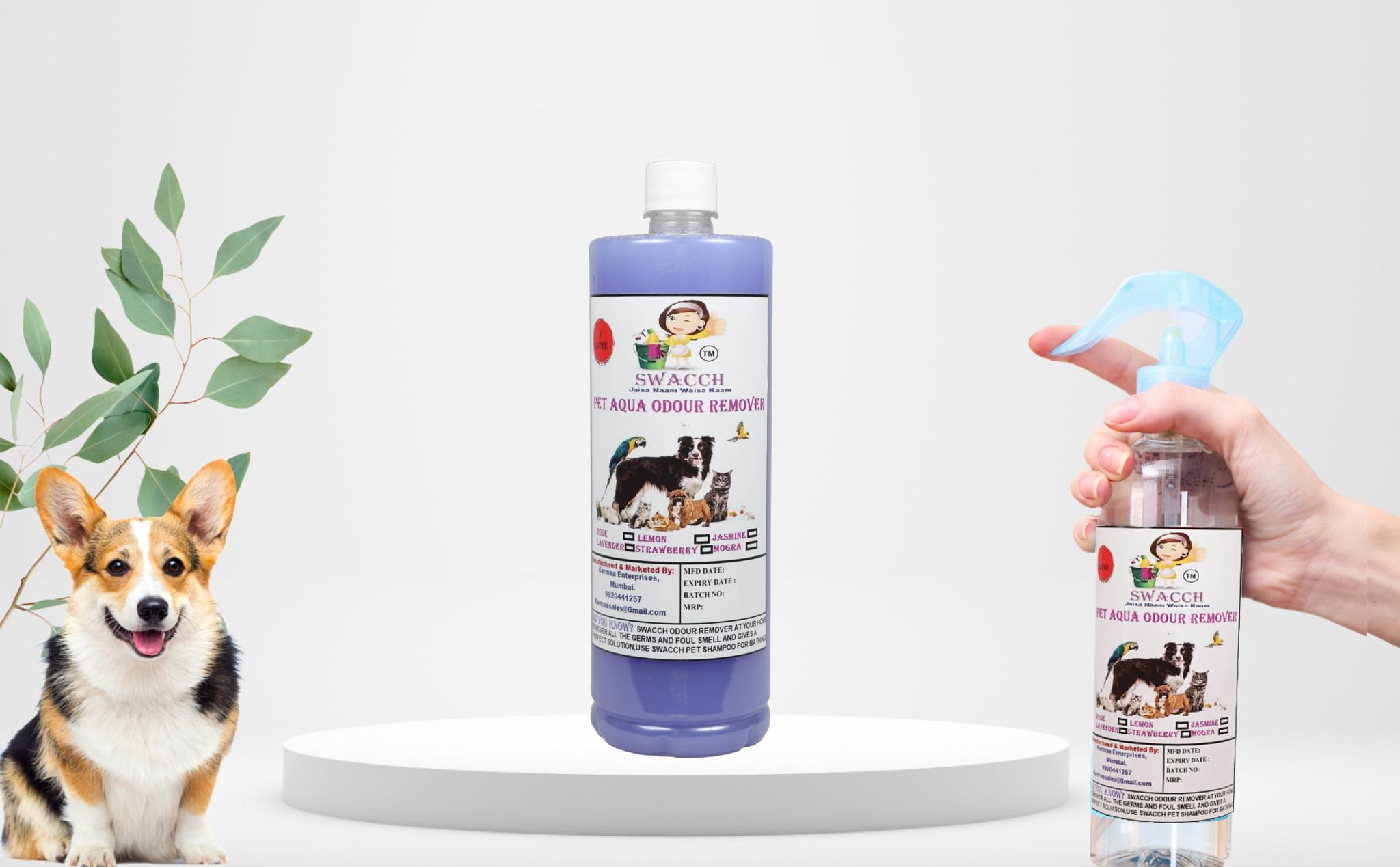 Swacch PET Aqua Odour Remover (1 Litre) Lavender