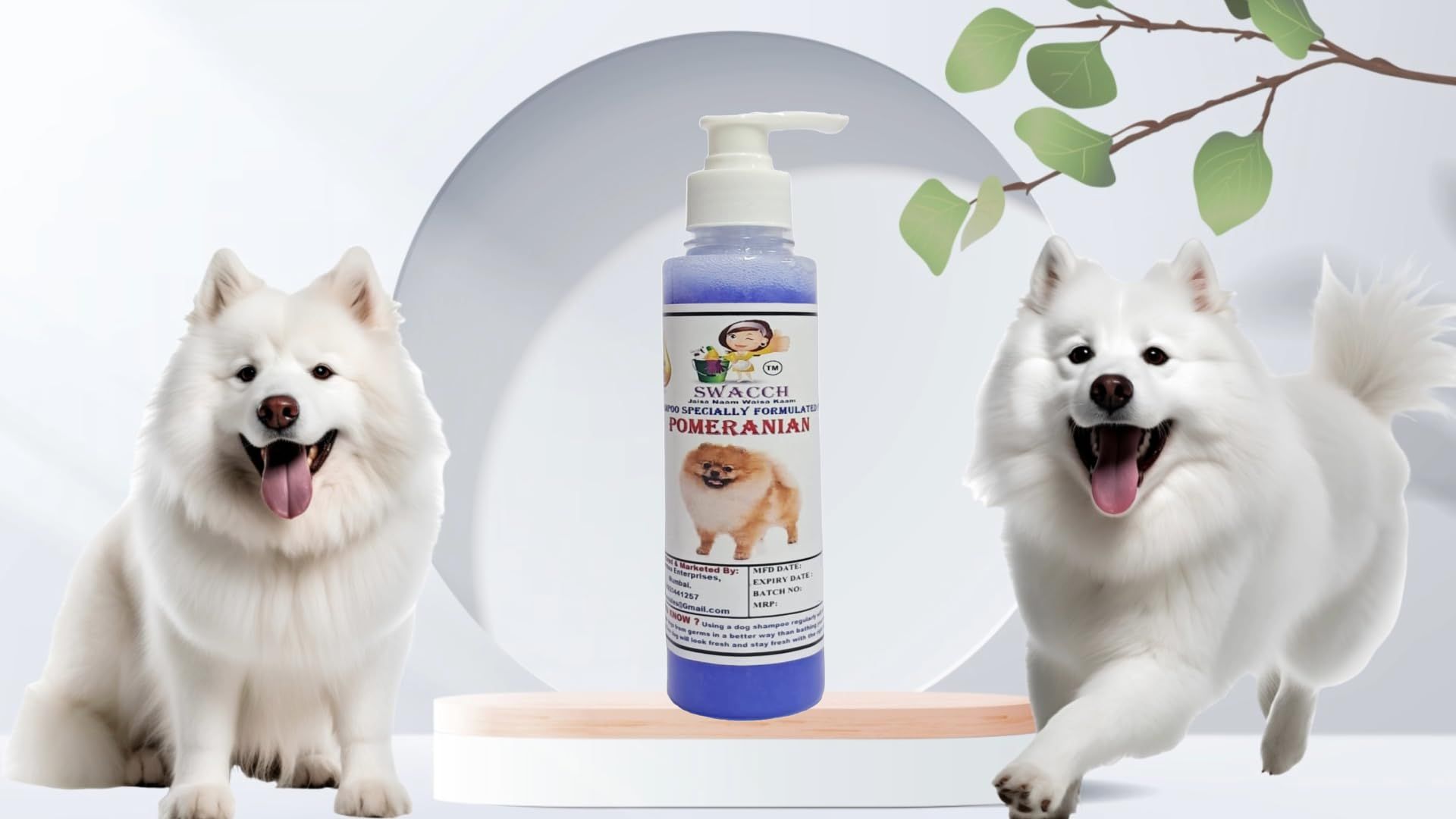 SWACCH Premium Shampoo for Pomeranian (200ML) Lavender