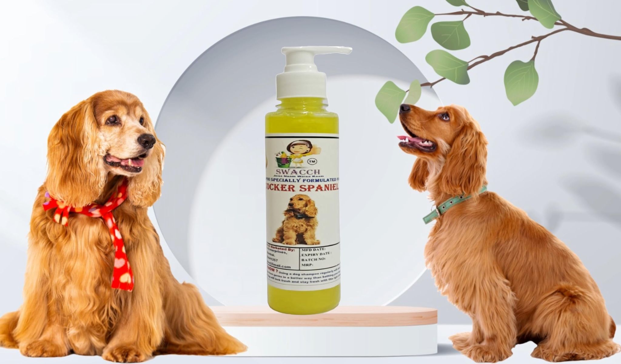SWACCH Premium Shampoo for Cocker Spaniel (200ML) Lemon
