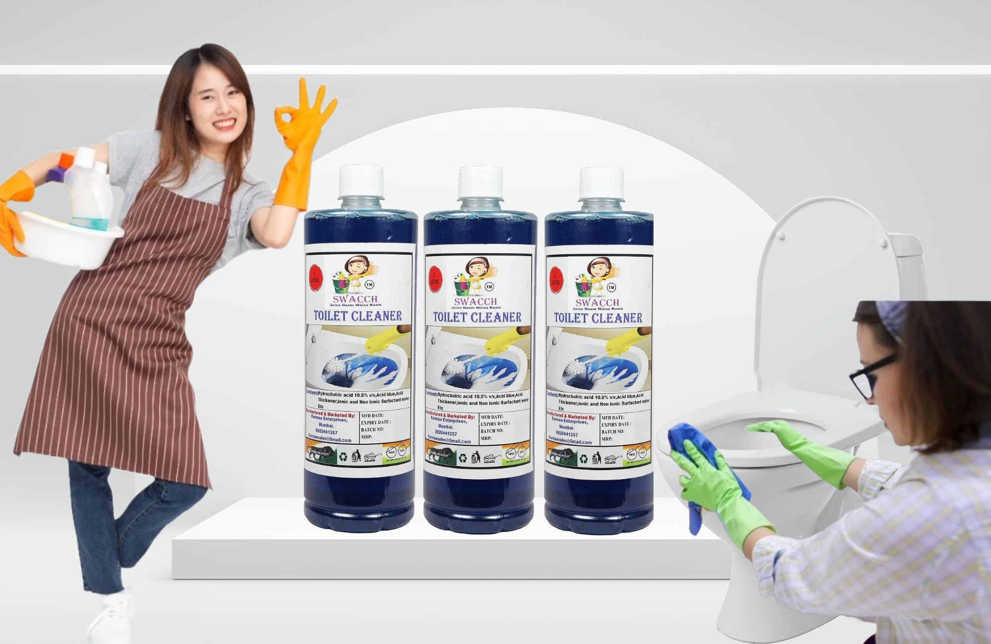Swacch toilet Cleaner (1 Litre) (Pack of 3)