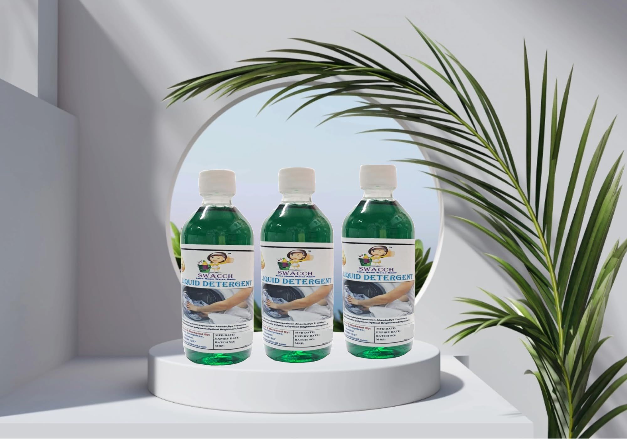 Swacch Liquid Detergent (200ml) (Pack of 3) Jasmine