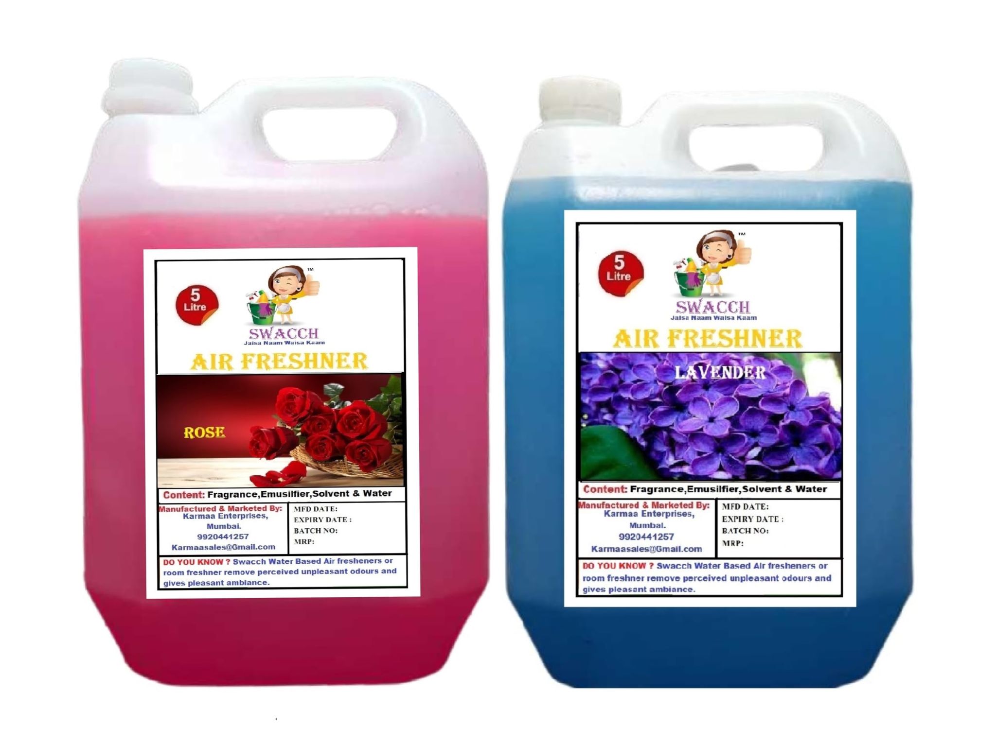 Swacch Air Freshner (5 Litre) (Pack of 2) Rose & Lavender