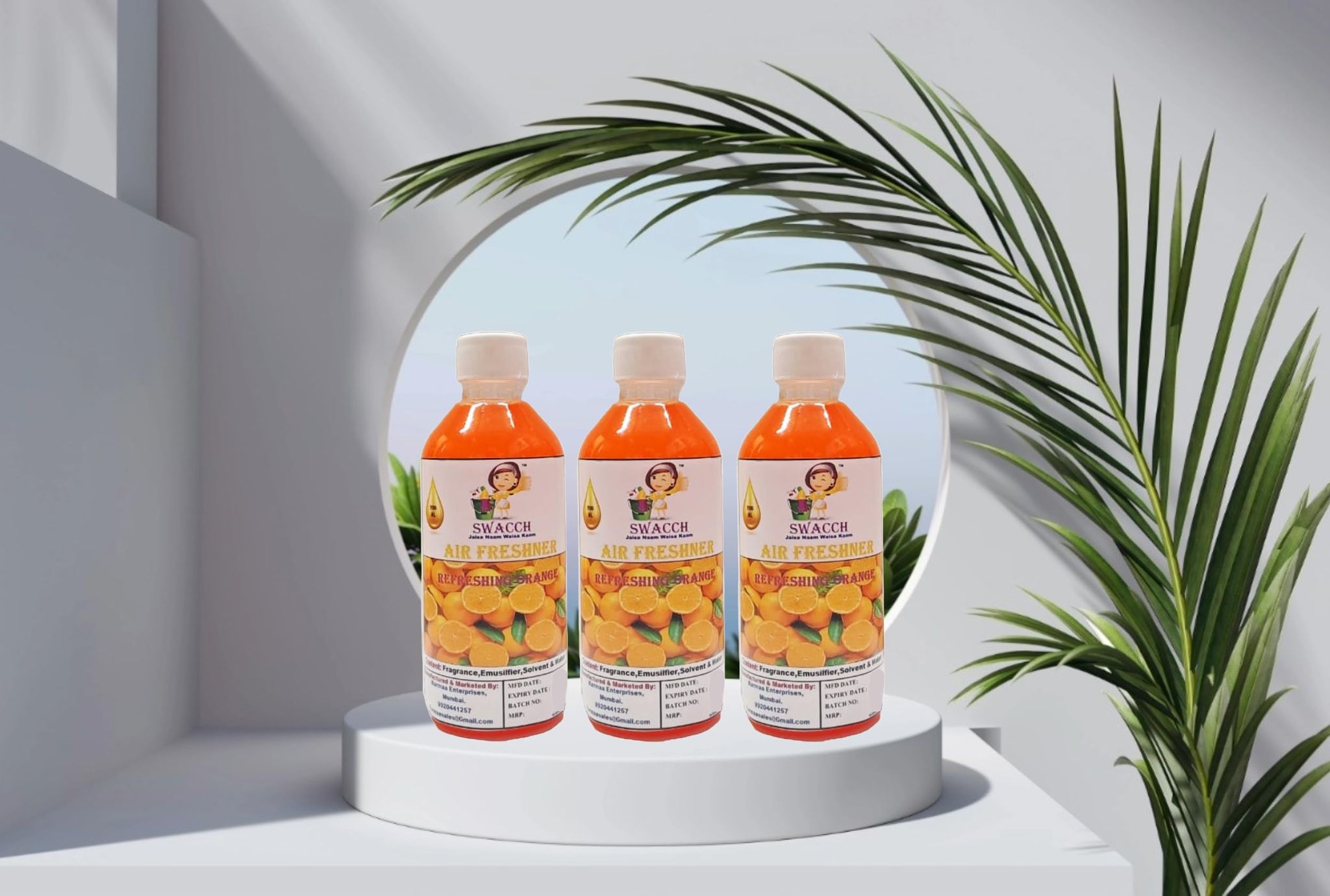 Swacch Air Freshner (200ml) (Pack of 3) Orange