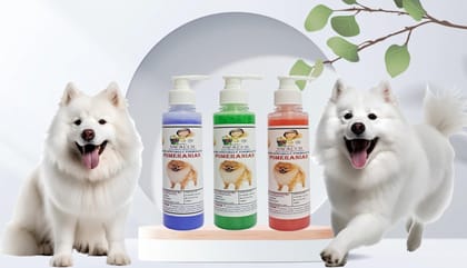 SWACCH Premium Shampoo for Pomeranian (200ML) (Combo Pack of 3) Lavender, NEEM ALOVERA & Jasmine
