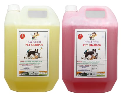 SWACCH PET Shampoo (5 Litre) (Combo Pack of 2) Lemon & Jasmine SWACCH PET Shampoo (5 Litre) (Combo Pack of 2) Lemon & Jasmine