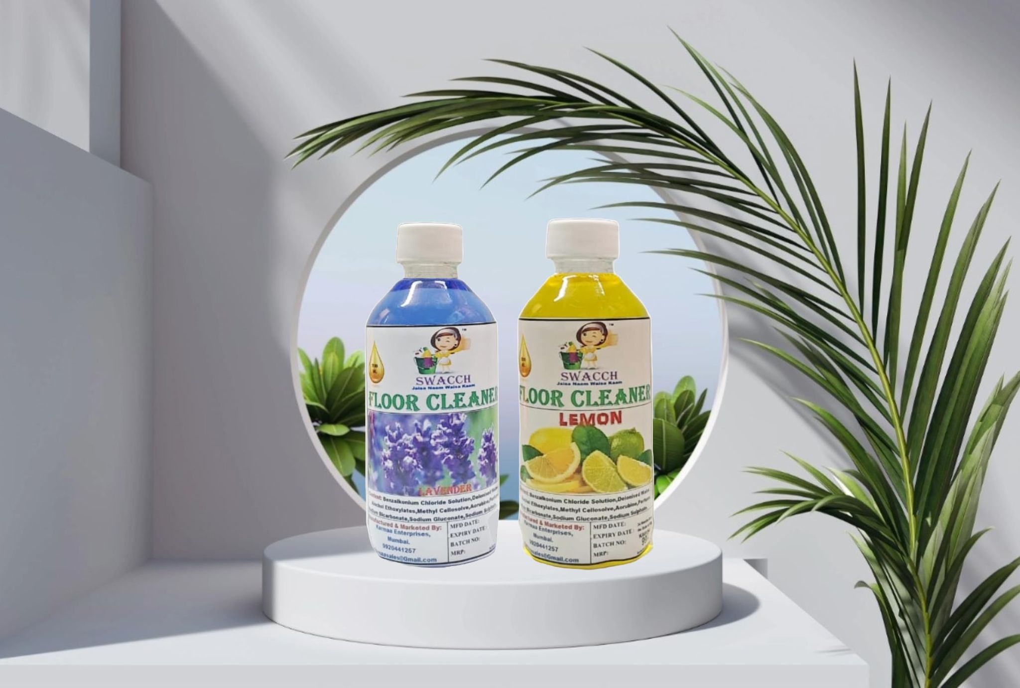 Swacch Floor Cleaner (200ml) (Combo Pack of 2) Lavender & Lemon