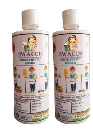 Swacch White Phenyl MOGRA 500ML (PACK OF 2)